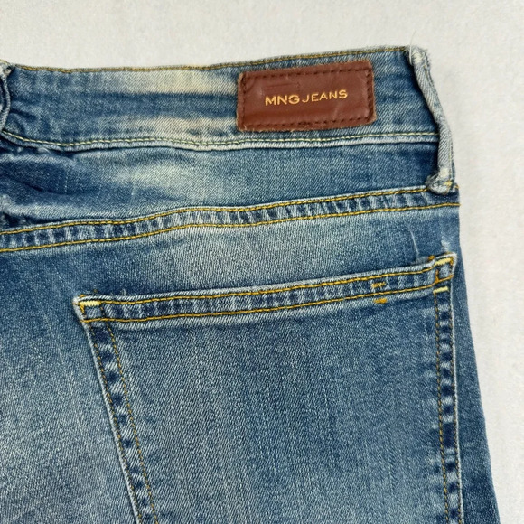 MNG Mango Arizona Skinny Jeans Womens Size 8 Medium Blue Mid Rise - Picture 14 of 16
